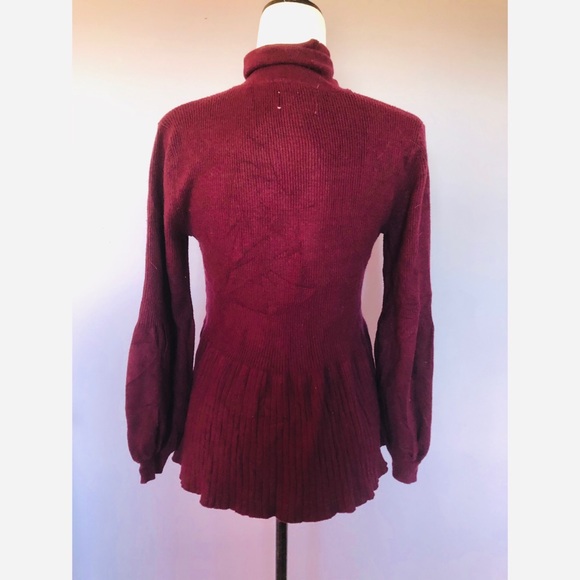 ELLE turtleneck fit and flare purple sweater - Picture 5 of 5